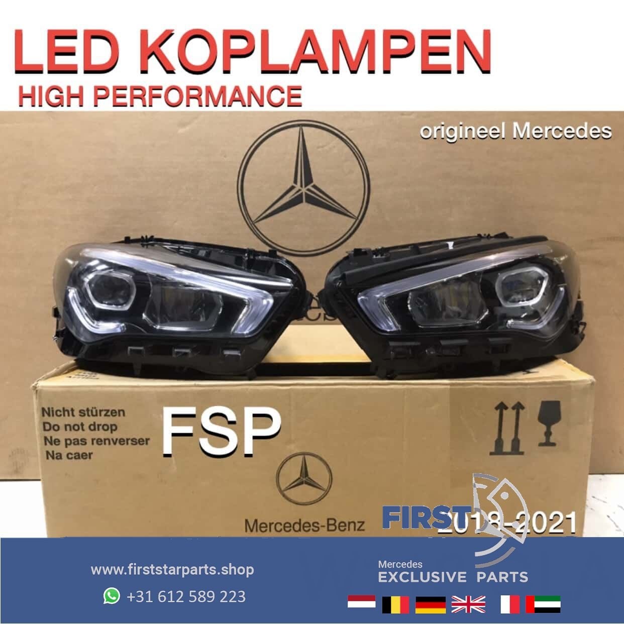 C118 W118 CLA LED High Performance KOPLAMPEN Mercedes 2019-2, -, -, -