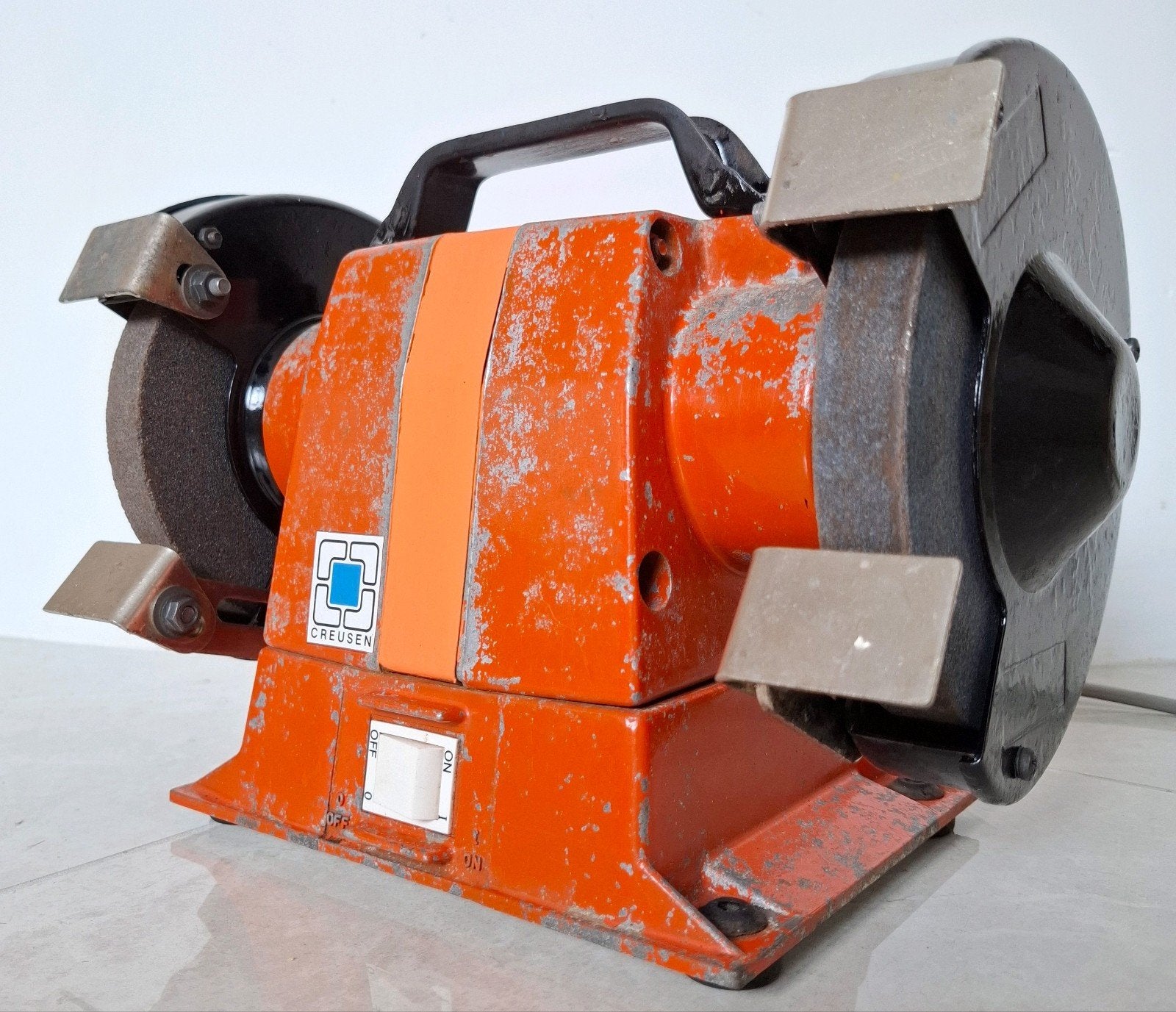 Professionele Creusen DS2150T werkbankslijpmachine, 150 mm, Ophalen, Gebruikt, Minder dan 700 watt, Werkbankslijpmachine