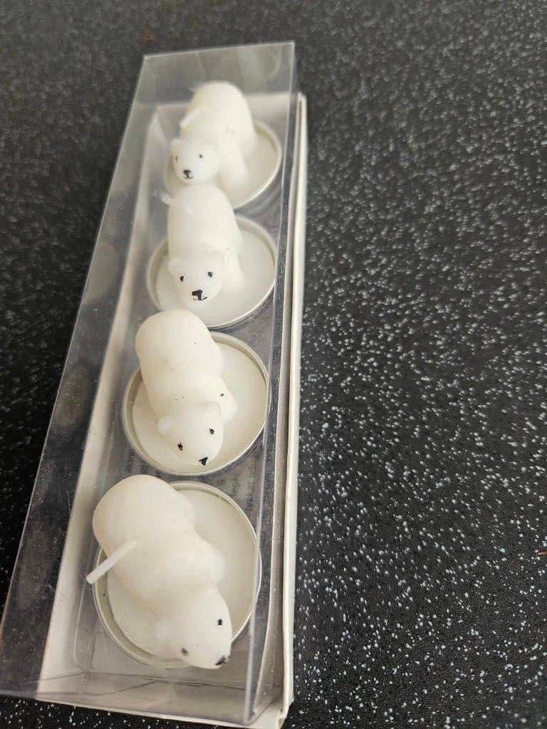 ijsberen kaarsjes, Diversen, Kerst, Ophalen of Verzenden, Nieuw