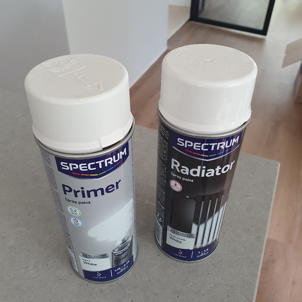 Spectrum radiatorlak met primer wit, Doe-het-zelf en Verbouw, Ophalen, Wit, Nieuw, Lak