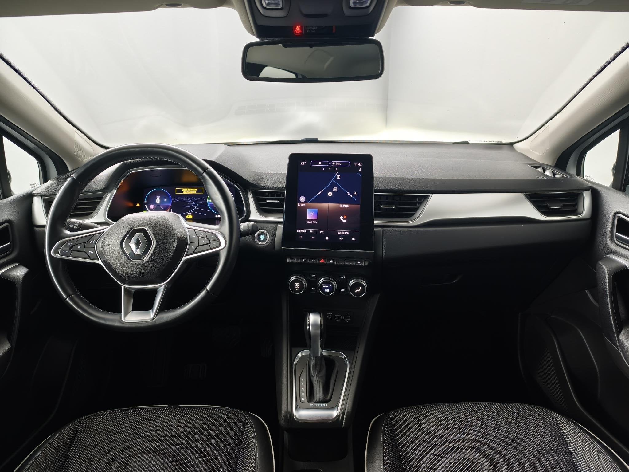 Renault Captur 1.6 E-Tech Plug-in Hybrid 160 Intens | Achter, Auto's, Gebruikt, 4 cilinders, Met garantie (alle), Leder en Stof