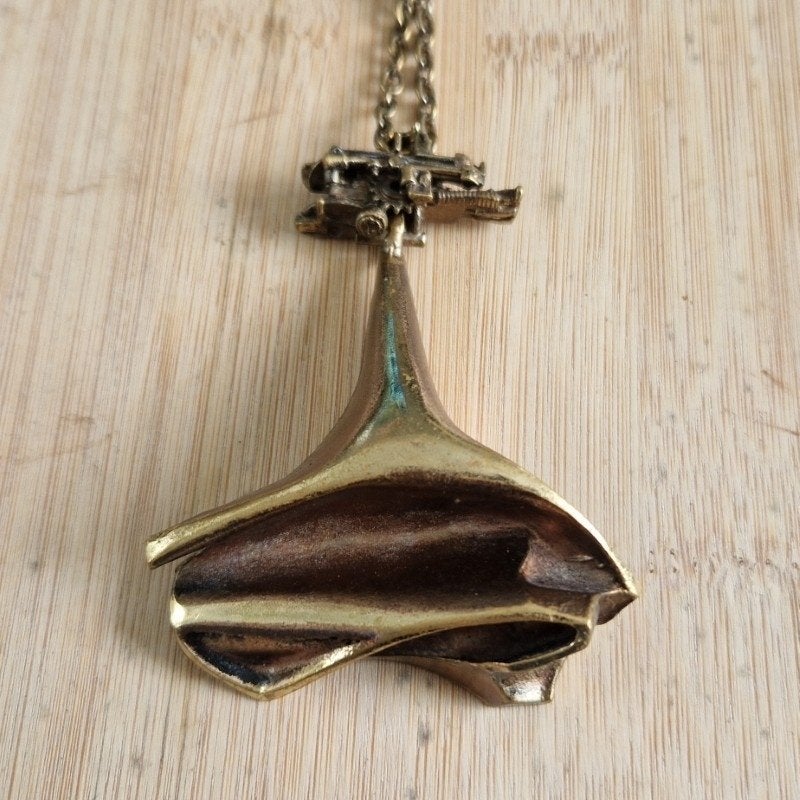 Bjorn Weckstrom bronzen hanger met ketting Bethlehem, Ophalen of Verzenden, Nieuw, Zilver, Overige materialen