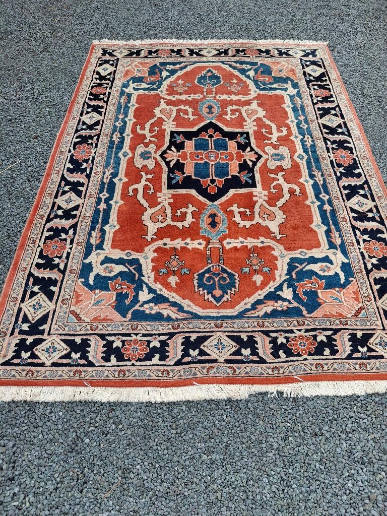 Retro tapijt  275 x 195, Ophalen, Blauw, 150 tot 200 cm, 200 cm of meer