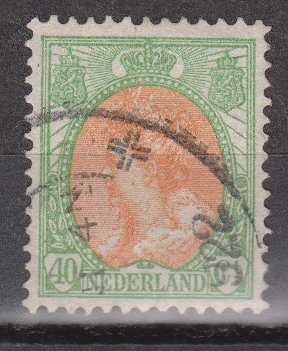 NVPH 73 gebruikt Wilhelmina 1899 ; OUD NEDERLAND per stuk, Ophalen of Verzenden, T/m 1940, Gestempeld