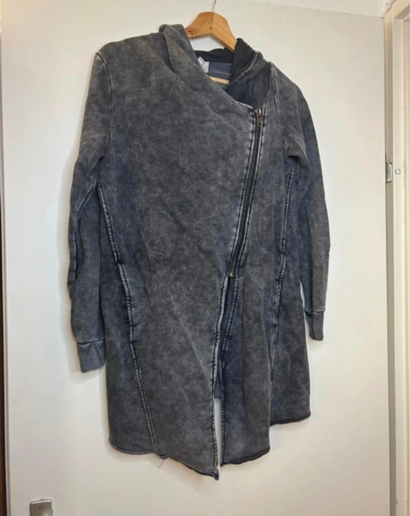 Assymetrisch dames vest | H&M | maat S | grijs, Kleding | Dames, Jassen | Winter, Ophalen of Verzenden, Gedragen, Maat 36 (S)