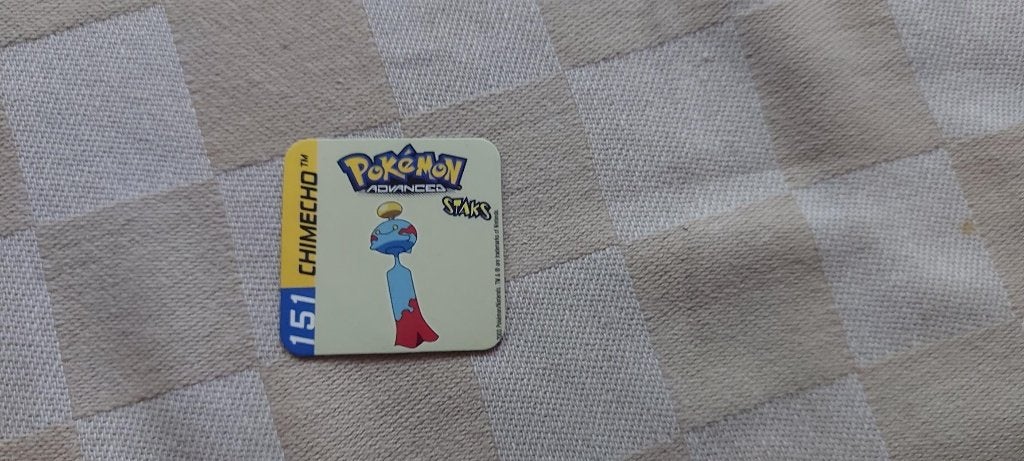 pokemon magneet panini staks Chimecho uit 2003, Ophalen of Verzenden, Nieuw, Overige typen