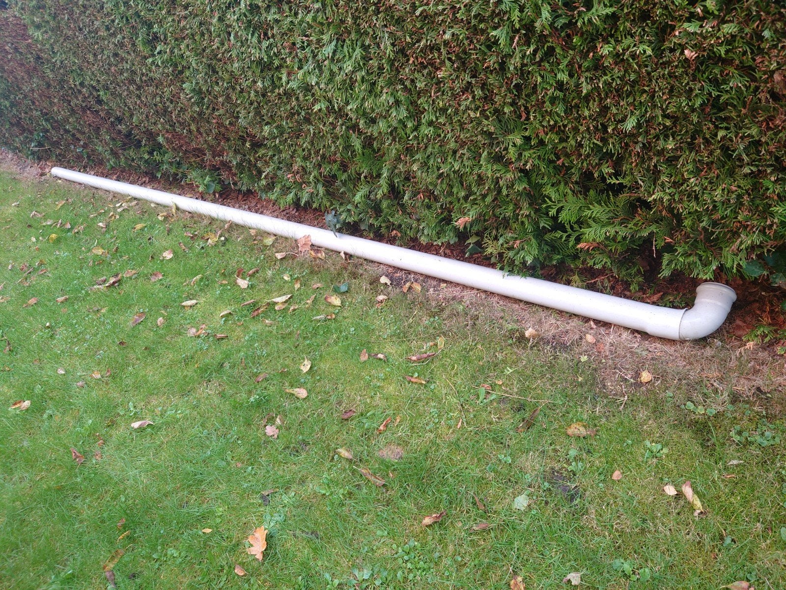 Lange PVC afvoerbuis met bocht 80mm 4,5m, Ophalen, Afvoer, Gebruikt, Pvc