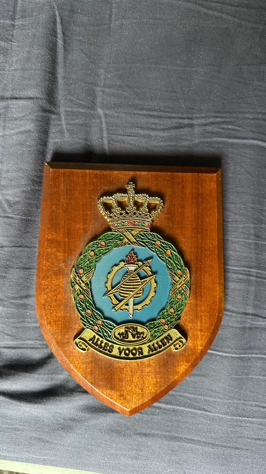 Muurbord DSM Vliegbasis Woensdrecht, Verzamelen, Verzenden, Luchtmacht, Nederland