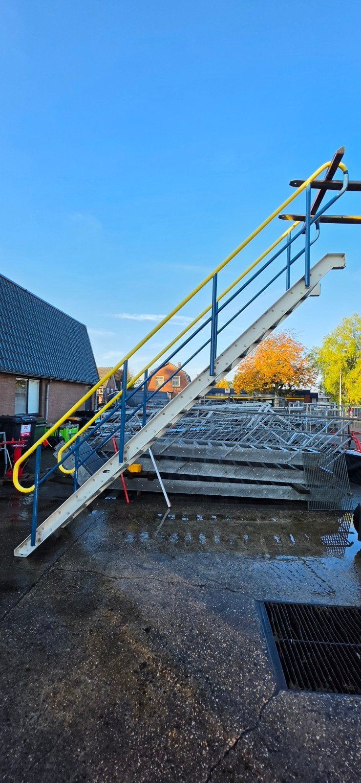stalen trap hoog 3.6mtr nor120, Ophalen of Verzenden, Zo goed als nieuw, Trap, 2 tot 4 meter