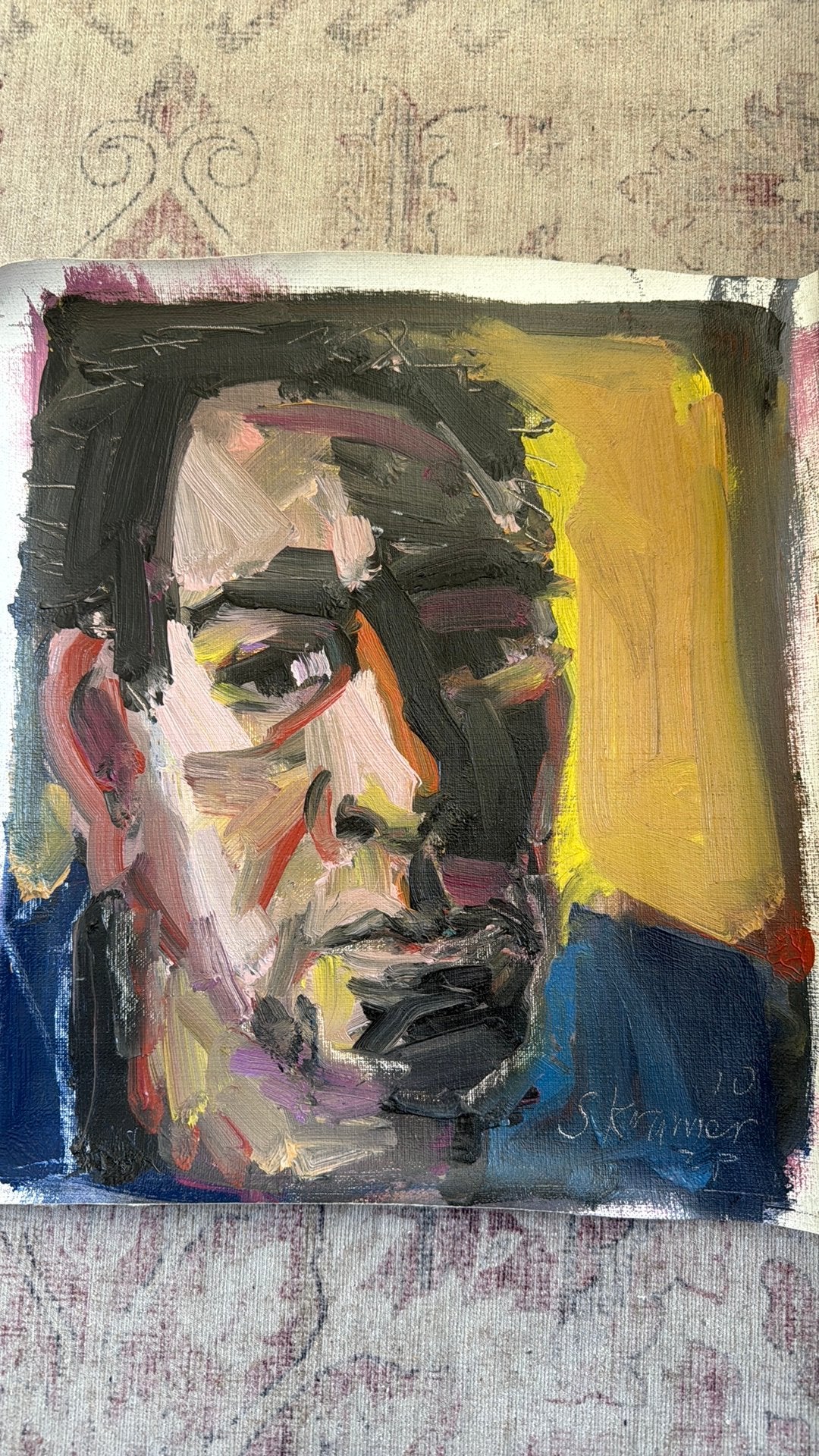 Zelfportret Simon Kramer, Ophalen of Verzenden