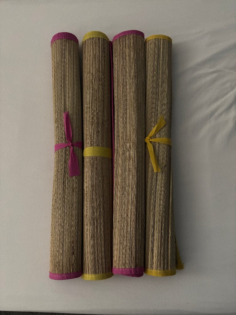 4 strandmatjes, Ophalen, Zo goed als nieuw