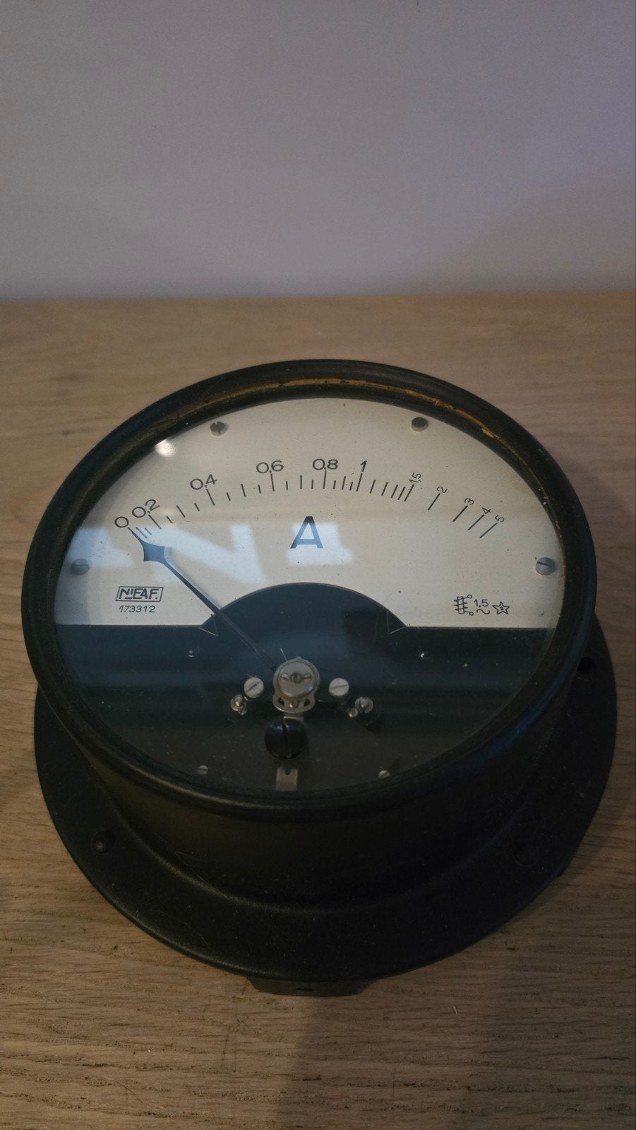 Vintage NIFAR Ampèremeter - Decoratief Industrieel, Ophalen of Verzenden