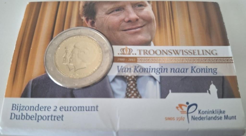 Coincard 2013 - Troonwisseling, Dubbelportret - UNC, Verzenden, Overige landen, 2 euro, Setje