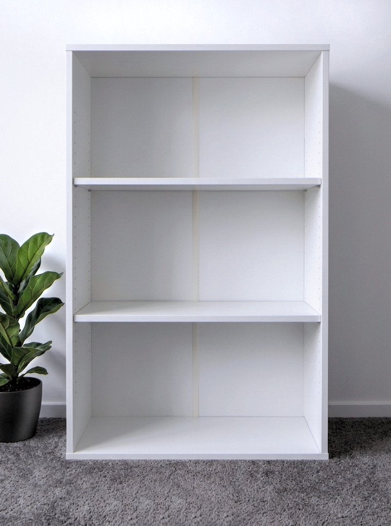 Lage open boekenkast Wit essen Kwaliteit Demontabel, Ophalen, Met plank(en), 100 tot 150 cm, 50 tot 100 cm