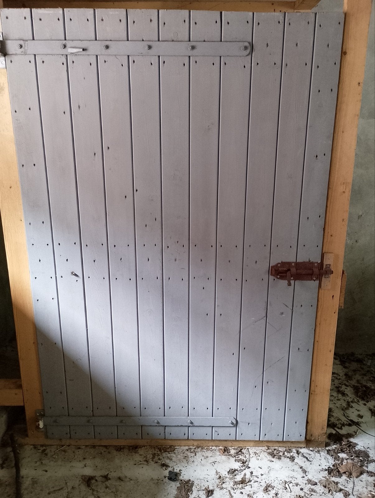 Houten staldeur - 178x119 cm, Doe-het-zelf en Verbouw, Gebruikt, Overige typen, Minder dan 200 cm, Hout