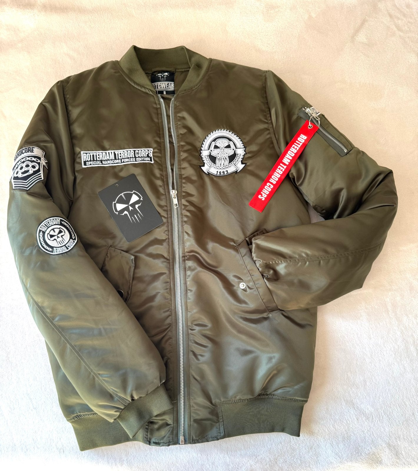 Rotterdam Terror Corps | Hardcore bomberjack | maat L, Kleding | Heren, Ophalen of Verzenden, Zo goed als nieuw, Maat 52/54 (L)