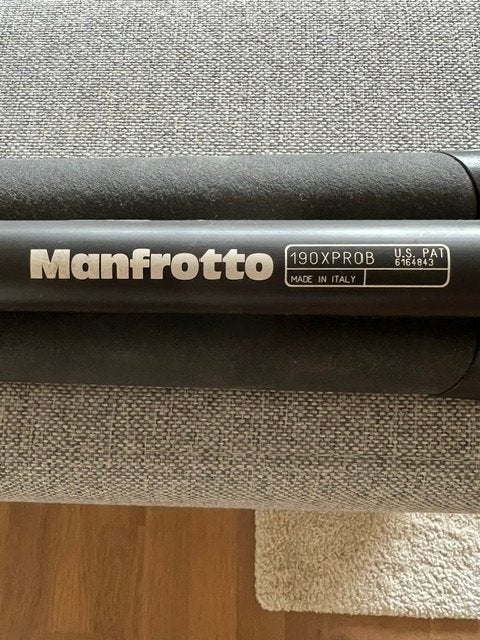 Manfrotto 190XPROB Statief met balhoofd, Gebruikt, Snelkoppelingsplaat, 150 tot 175 cm, Manfrotto
