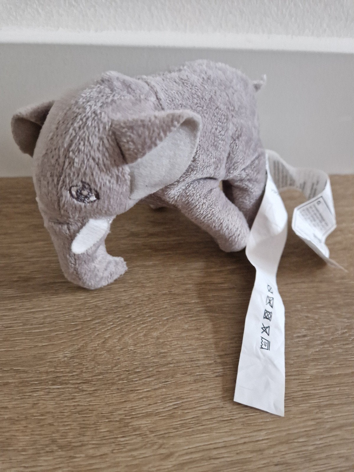 Knuffel olifant Ikea klein Djungelskog elephant K6793, Ophalen of Verzenden, Zo goed als nieuw, Olifant