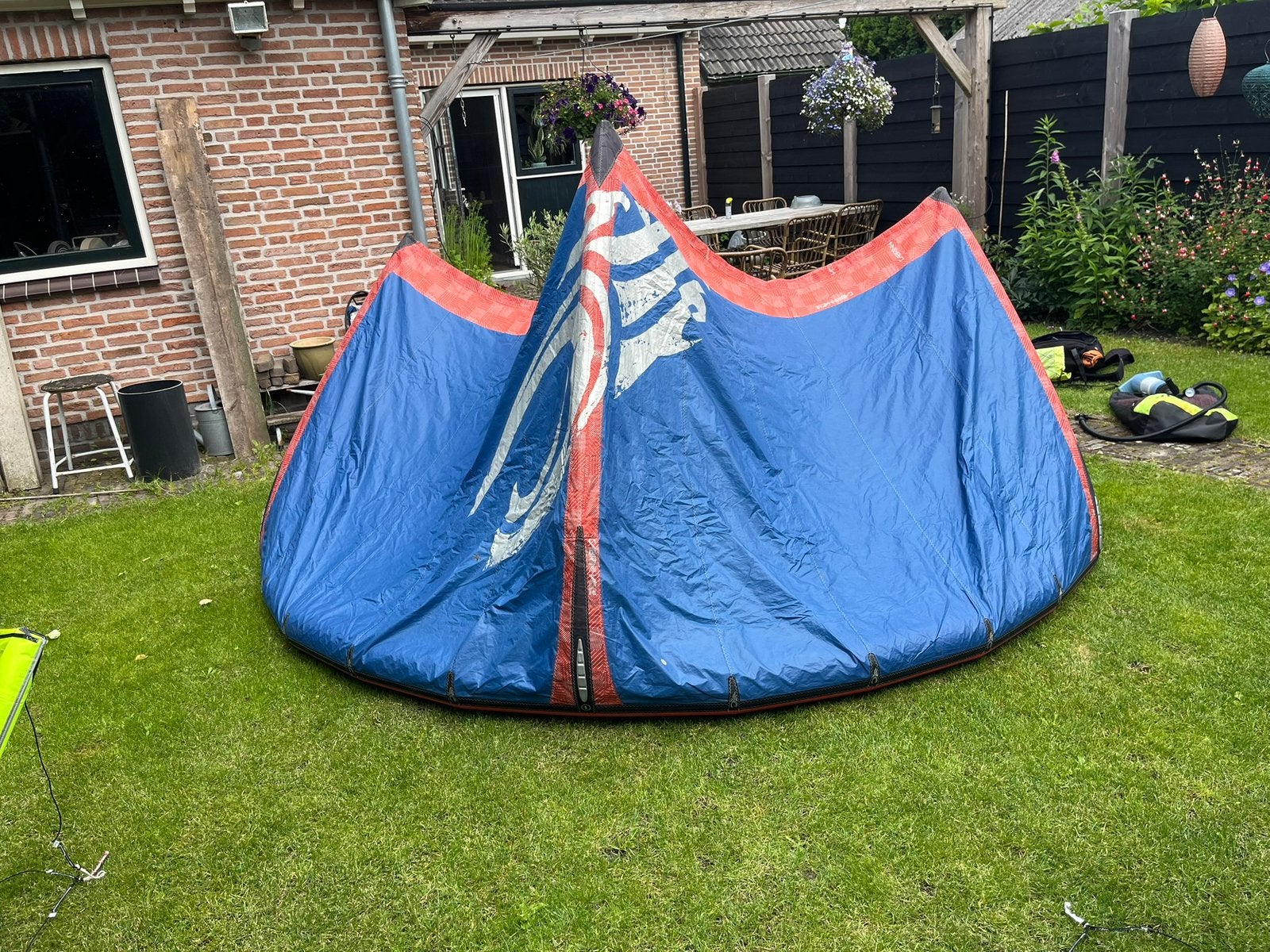 Kite Cabrinha vector 9m, Geen board, Ophalen of Verzenden, Zo goed als nieuw, 9 m²