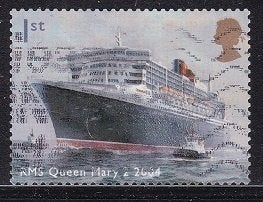 707 - Engeland michel 2216 gestempeld , passagiersschip Que, Verzenden, Gestempeld