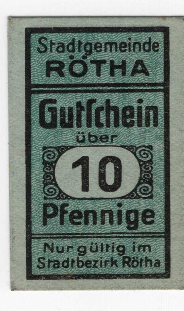 Duitsland notgeld 10 Pfennig Rotna, Verzenden, Duitsland