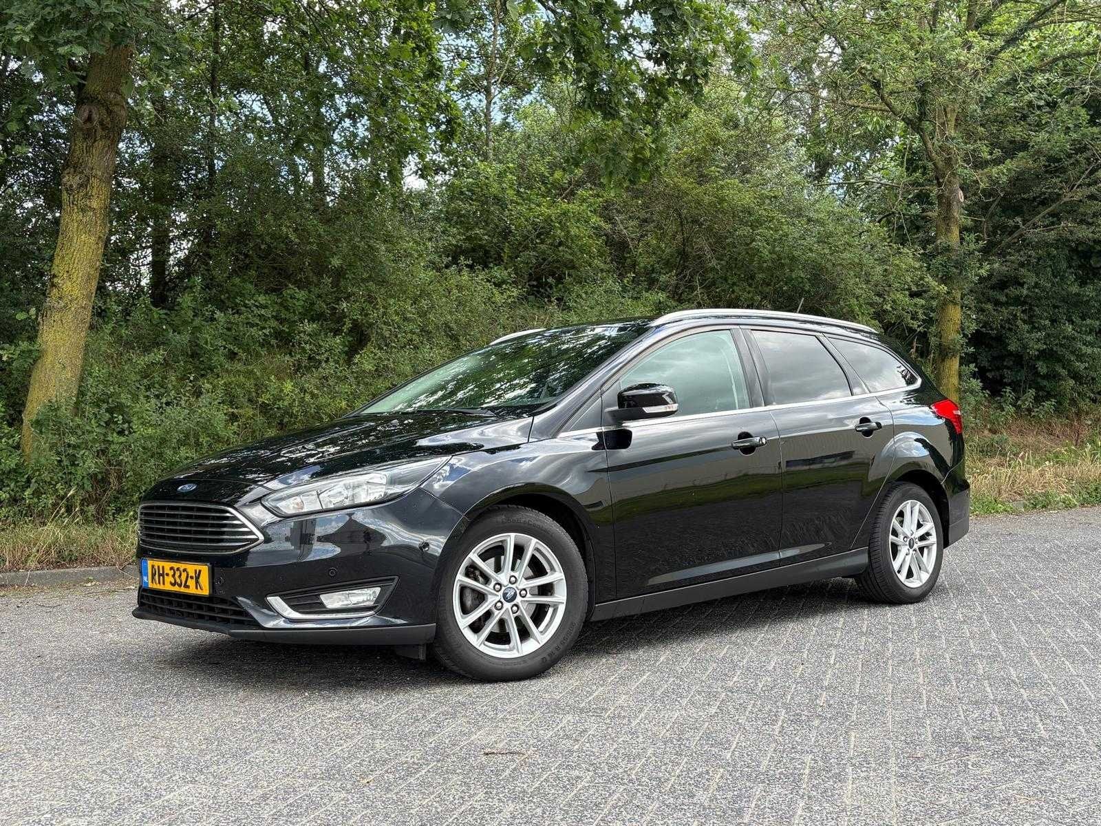 Ford - 2017 - Focus Wagon - 1.0 Titanium - Personenauto, Auto's, Ford, 125 pk, Gebruikt, Euro 6, Zwart