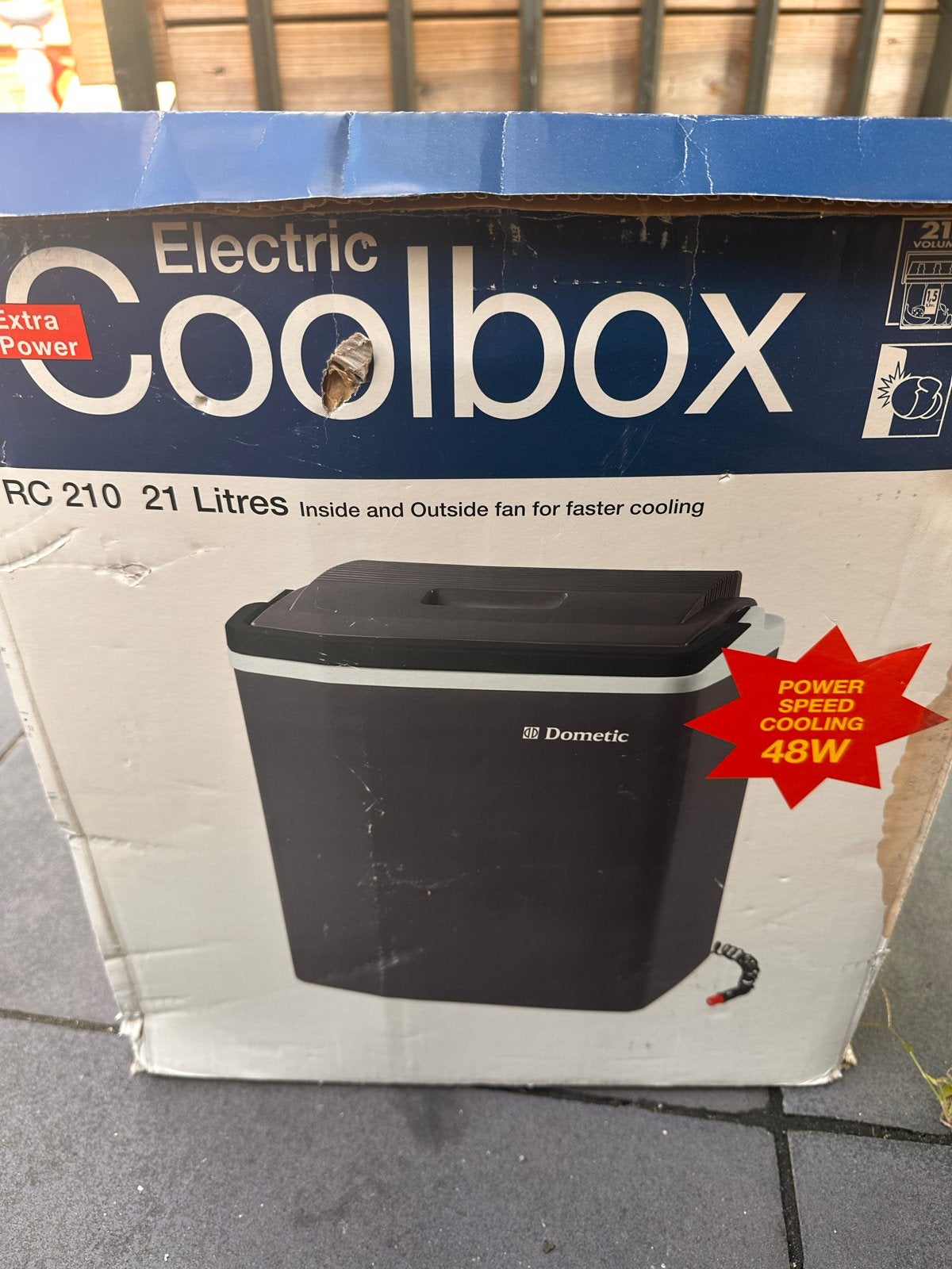 Dometic RC 210 Elektrische Koelbox - 21 Liter, Caravans en Kamperen, Ophalen of Verzenden, Gebruikt, Koelbox, Elektrisch