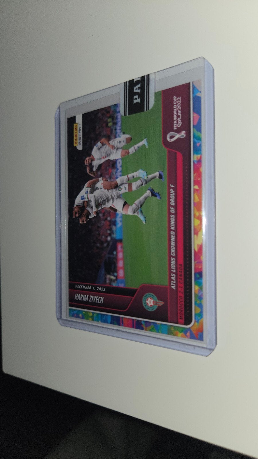 Hakim Ziyech Panini Instant Kaart 4/5 - FIFA World Cup 2022, Ophalen of Verzenden, Nieuw, Buitenlandse clubs, Poster, Plaatje of Sticker
