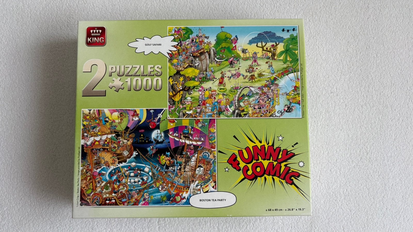 2 King puzzels, Ophalen of Verzenden, 500 t/m 1500 stukjes, Zo goed als nieuw, Legpuzzel