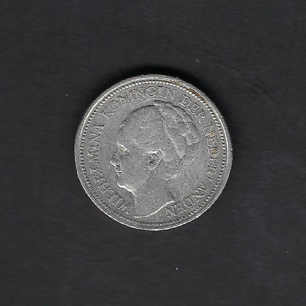 10 cent (dubbeltje) 1934 Wilhelmina, Zilver, Ophalen of Verzenden, 10 cent, Koningin Wilhelmina
