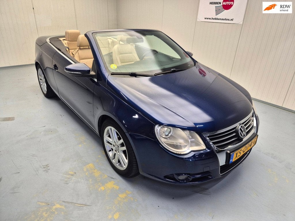 Volkswagen Eos 2.0 T-FSI Navi leer Cruise Control Alu Electr, Auto's, Volkswagen, Gebruikt, 4 cilinders, Leder, Bedrijf