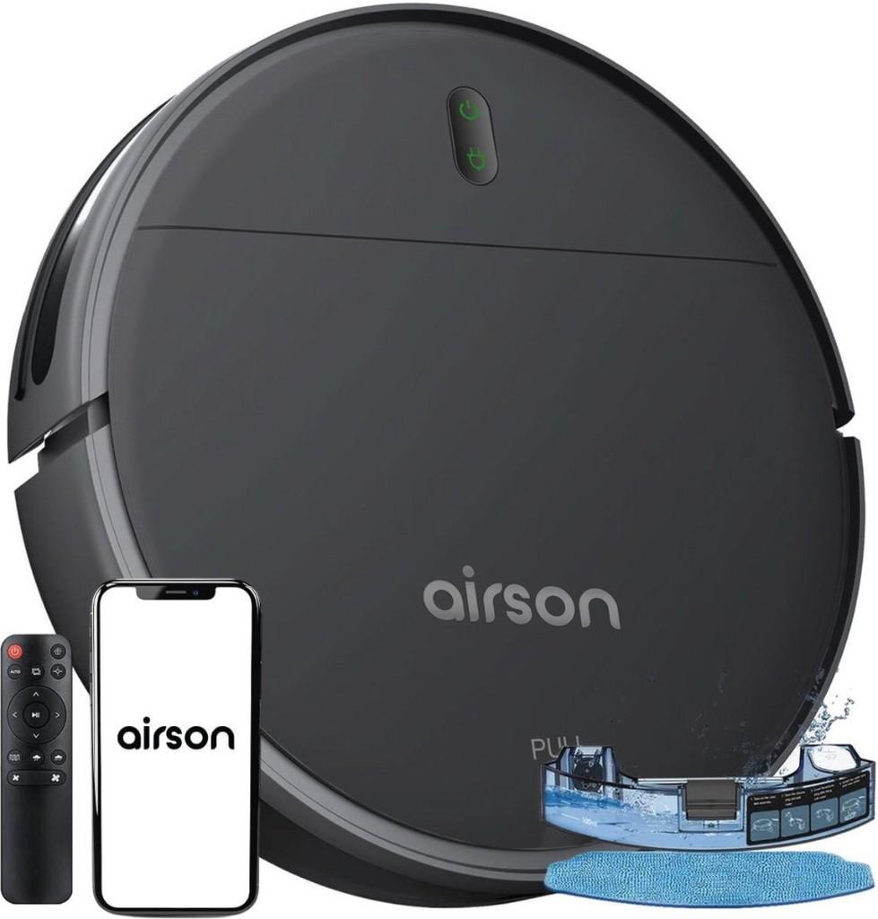 Airson X1 Robotstofzuiger met dweilfunctie en laadstation, Bedienbaar via app, Nieuw, Ophalen of Verzenden, 1600 tot 2000 watt