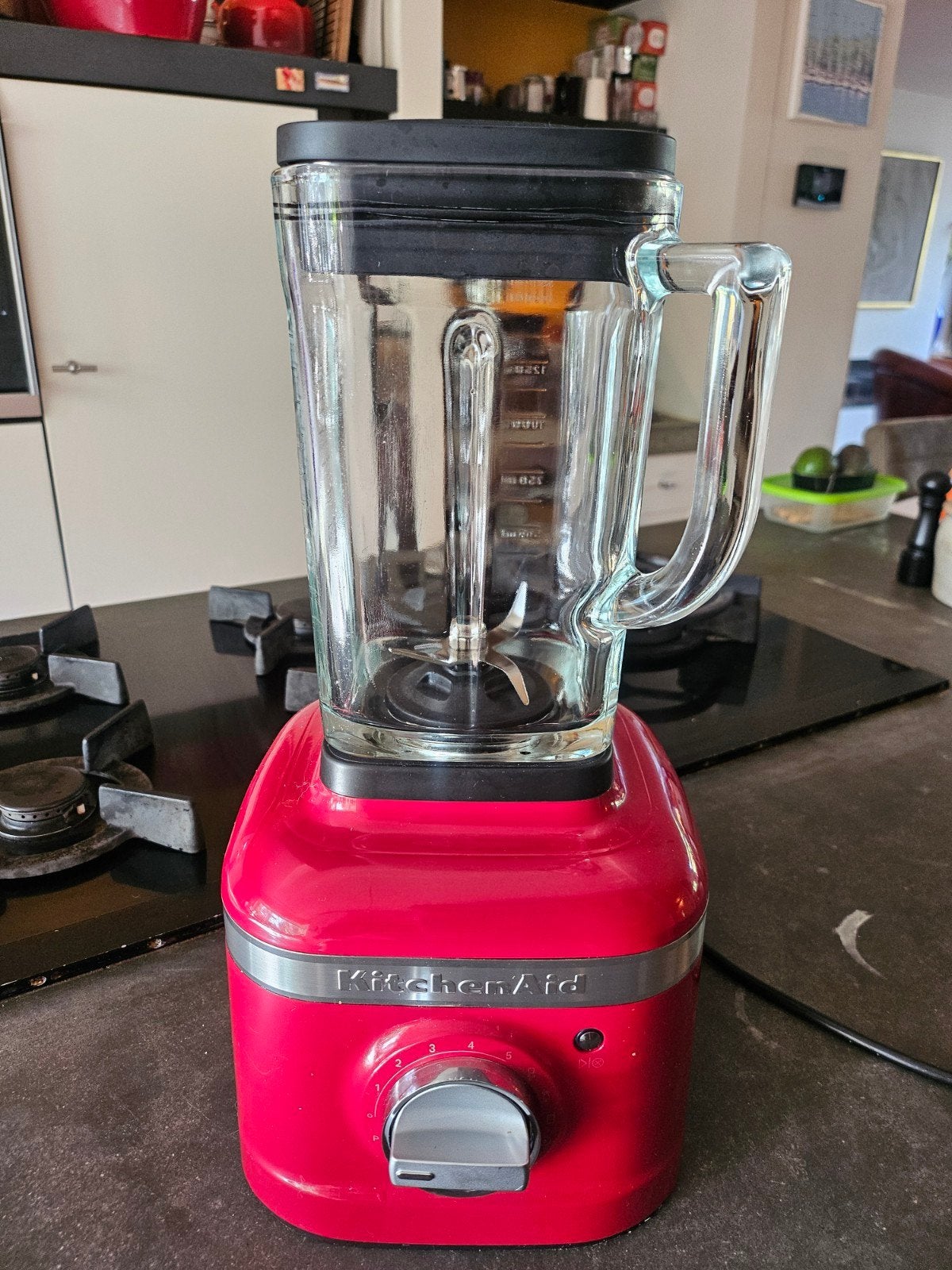 6mnd oud! - KitchenAid Artisan Blender 5KSB4026EER - Rood, Ophalen of Verzenden, Zo goed als nieuw, Blender