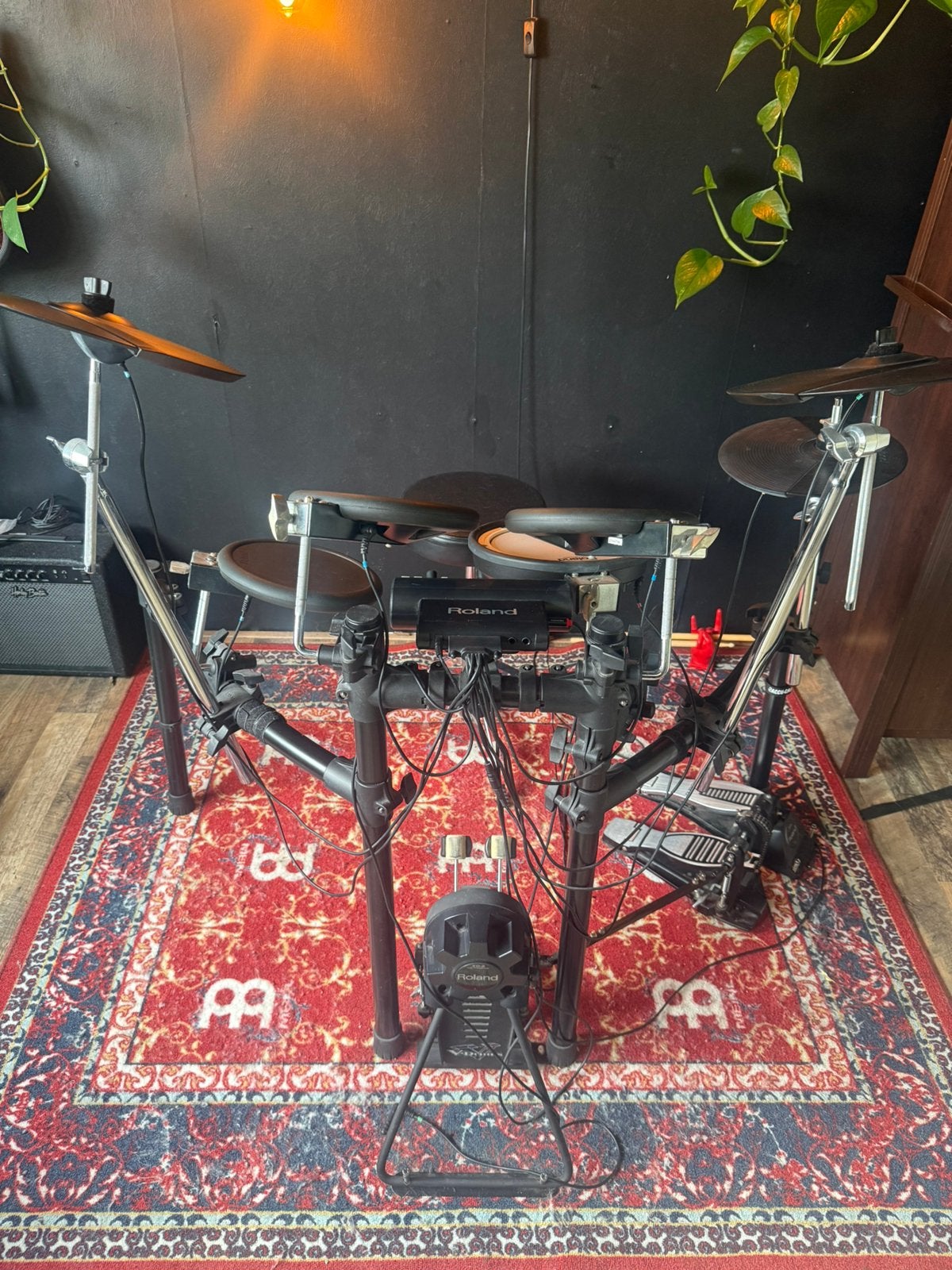 Roland TD-4 V-Drums met MET DUBBEL BASS PEDAAL, Muziek en Instrumenten, Ophalen, Gebruikt, Roland, Elektronisch