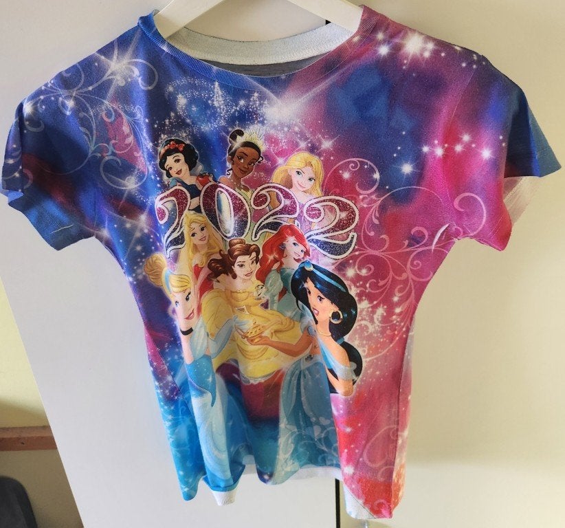 Disney Princess T-shirt - Maat L (10/12), Gebruikt, Meisje, Ophalen of Verzenden, Shirt of Longsleeve