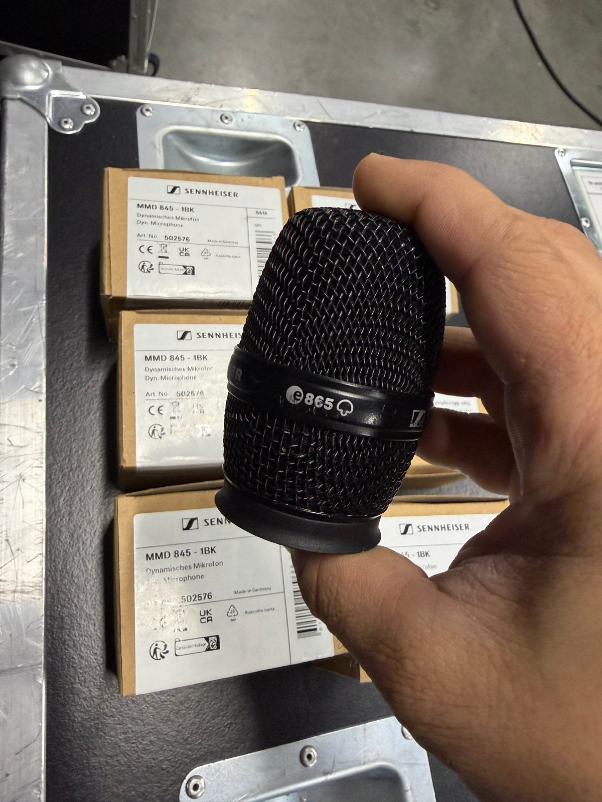 8x Sennheiser E865 microfoonkoppen (condensator), Ophalen of Verzenden, Gebruikt, Zangmicrofoon