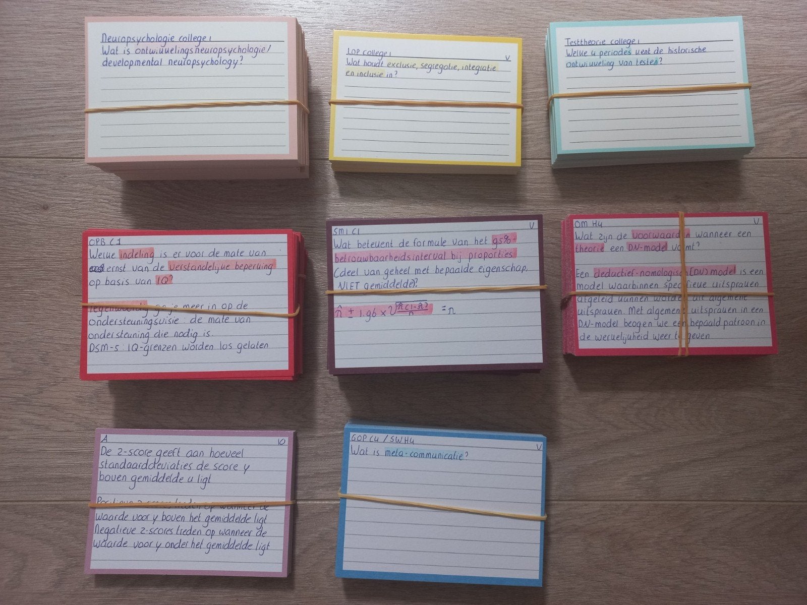 Flashcards premaster Orthopedagogiek SPO / RUG, Boeken, Studieboeken en Cursussen, Ophalen of Verzenden, Beta