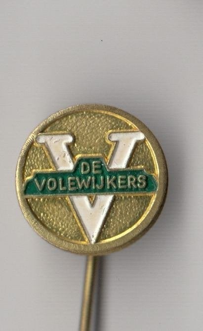 Voetbal De Volewijckers Amsterdam speldje, Gebruikt, Niet vindbaar, Niet vindbaar, Speldje of Pin