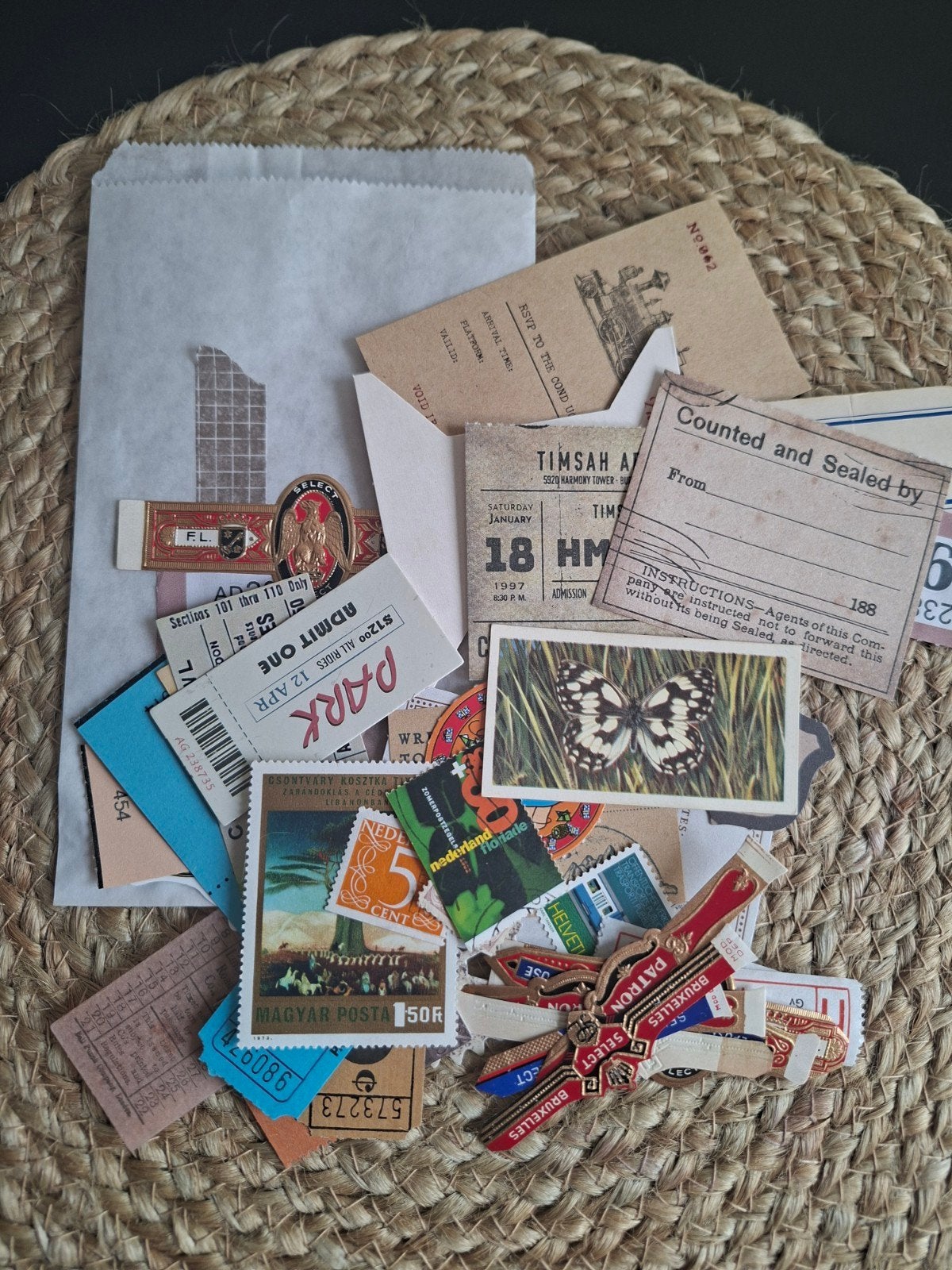 bullet journal pakket vintage, Ophalen of Verzenden, Zo goed als nieuw, Papier of Karton
