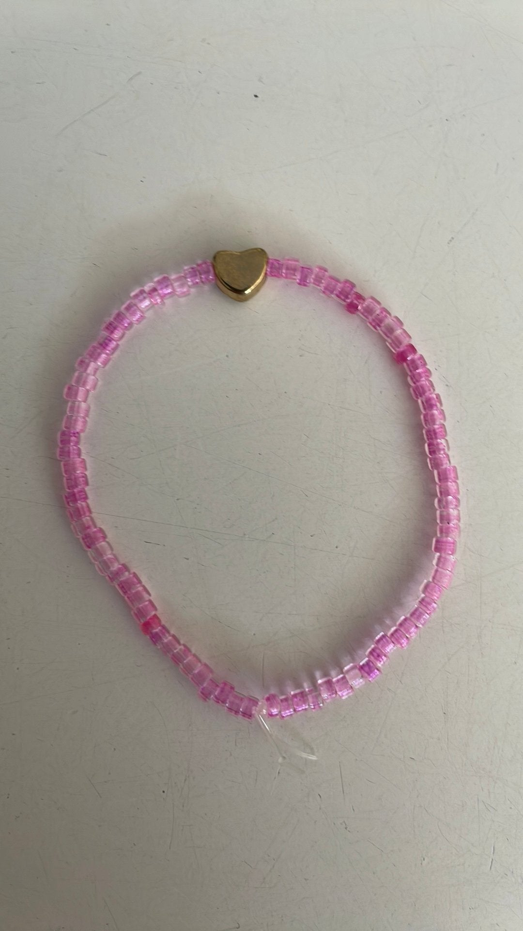 Roze goud armbandje, Kunststof of Plastic, Nieuw, Ophalen of Verzenden, Roze