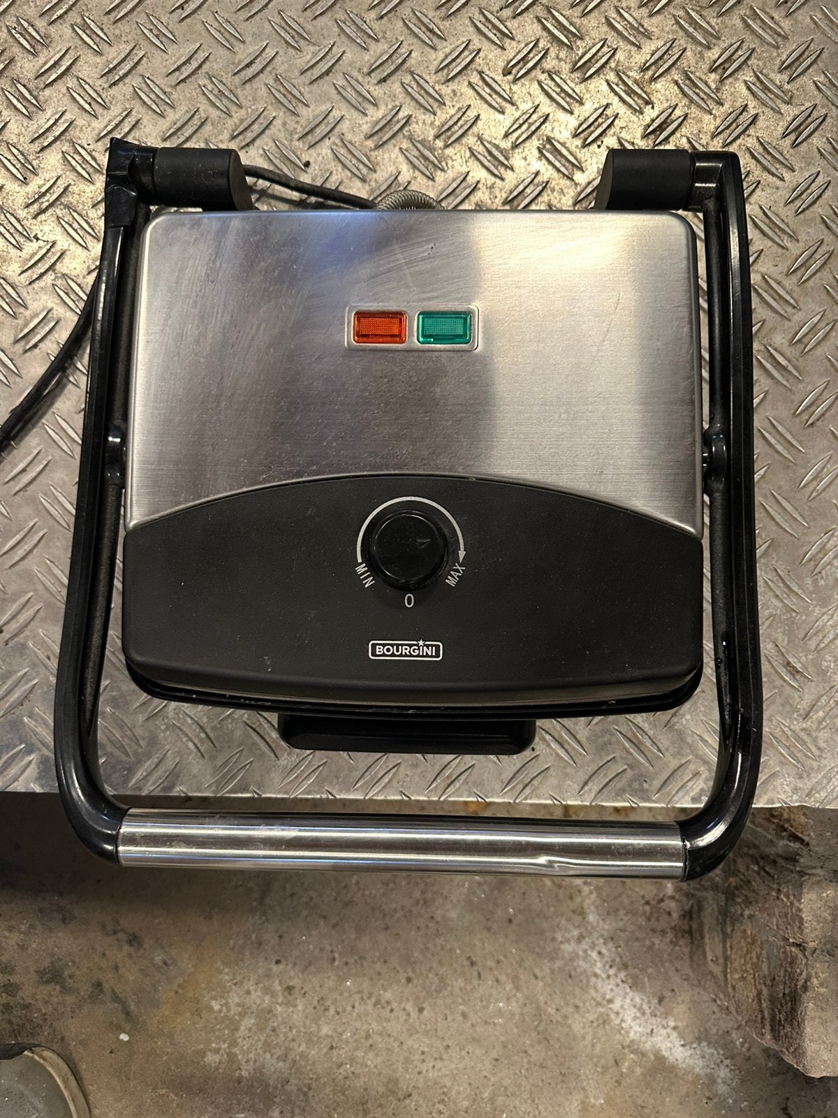 Bourgini Tosti Apparaat / Grill - Zo goed als nieuw, Ophalen of Verzenden, Vaatwasmachinebestendig, Zo goed als nieuw, Tafelgrill