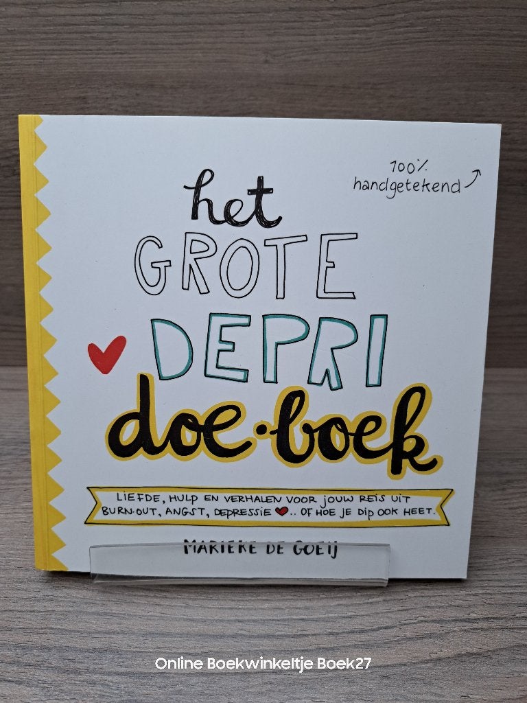 Het grote depri Doe-Boek / Liefde, hulp en verhalen voor, Ophalen of Verzenden, Zo goed als nieuw, Marieke de Goeij