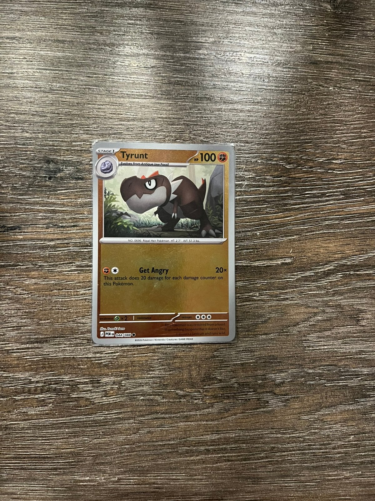 Tyrunt POR 044/088 reverse holo, Ophalen of Verzenden, Zo goed als nieuw