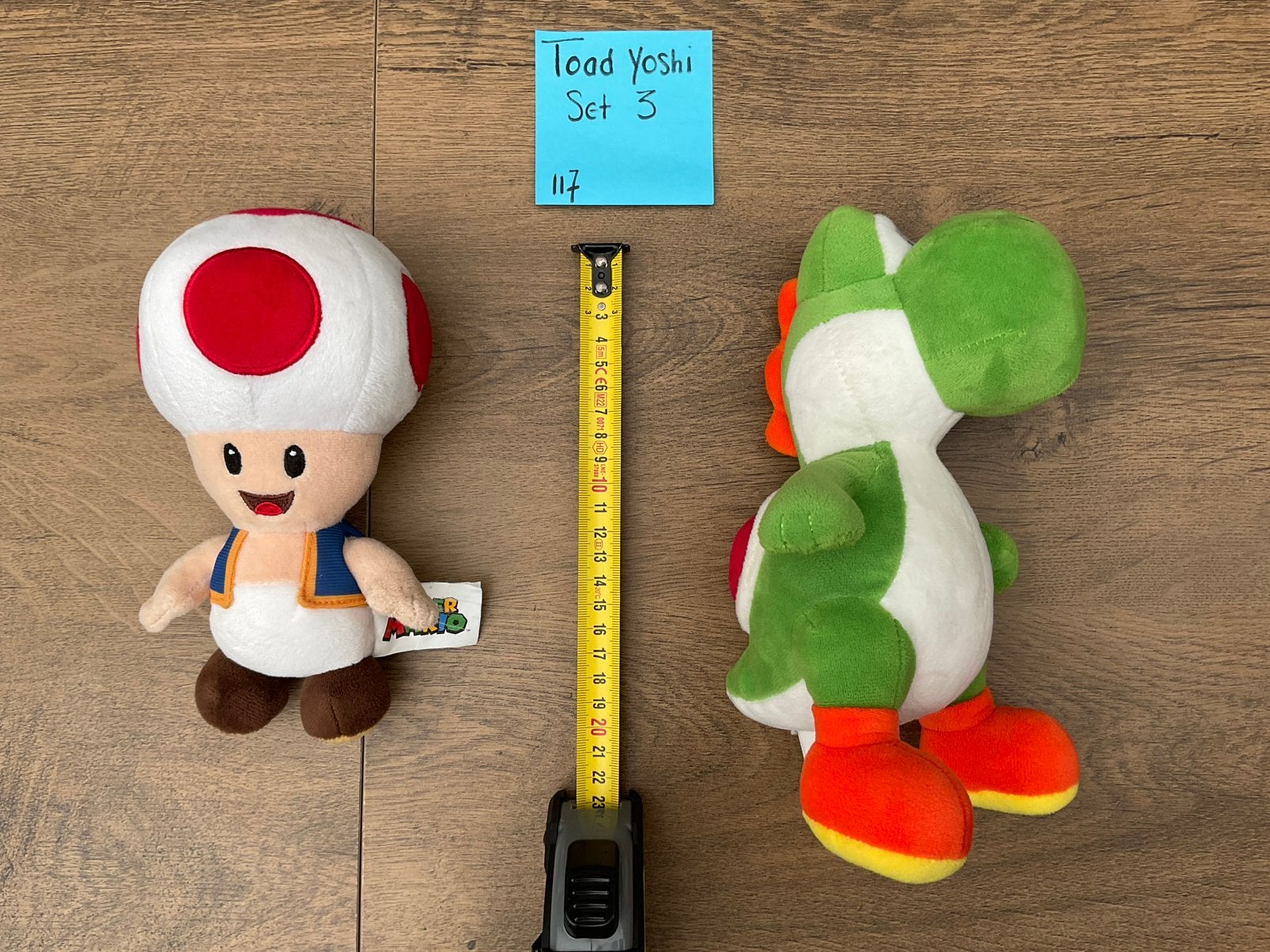 2 nieuwe zgan Toad en Yoshi knuffels Mario Brothers, Ophalen, Overige figuren, Nieuw, Beeldje of Figuurtje