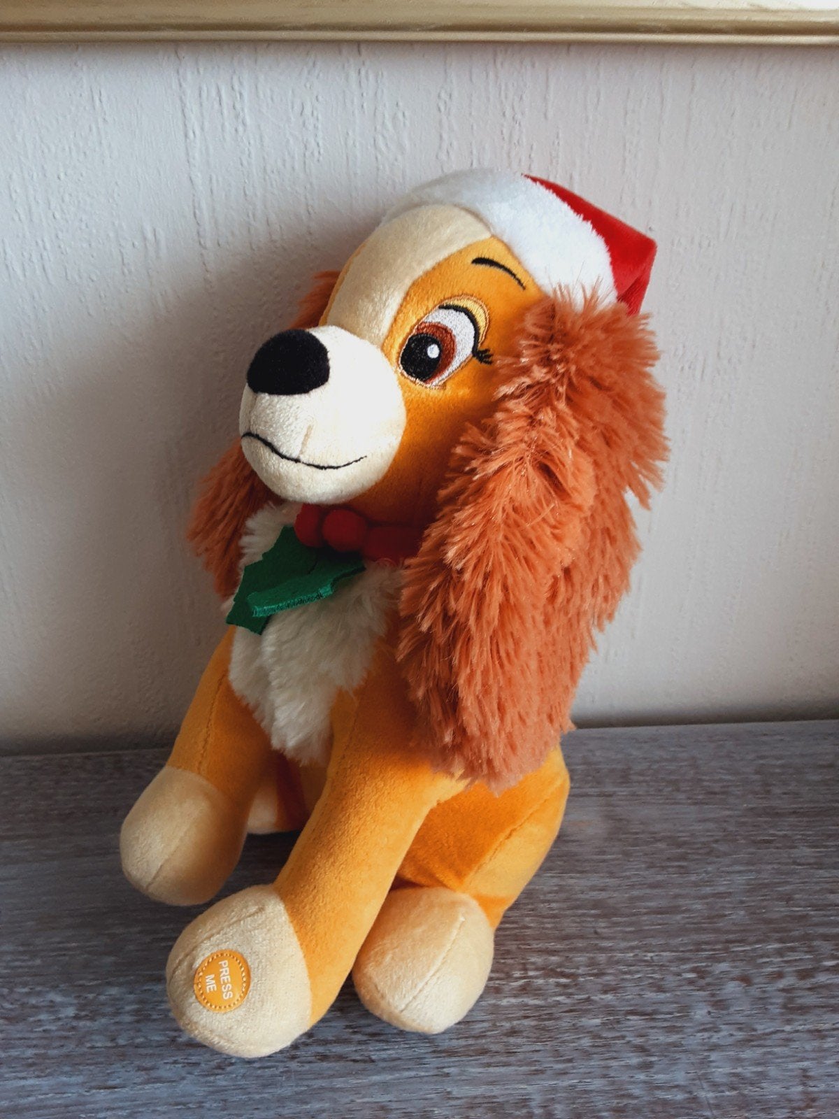 Disney Lady en de Vagebond Kerst Knuffel met Geluid, Kinderen en Baby's, Speelgoed | Knuffels en Pluche, Oranje, Disney, Disney