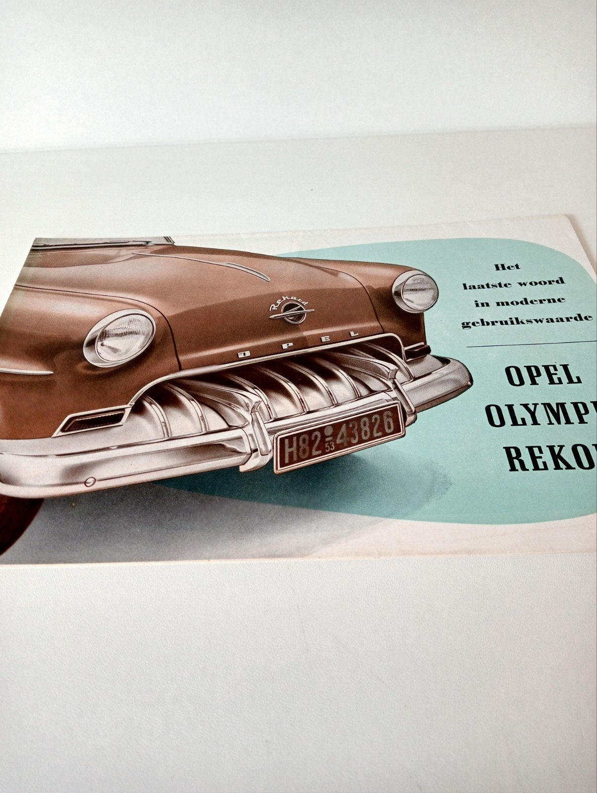 Originele Opel Olympia Rekord Super-Modern brochure (1953), Opel, Ophalen of Verzenden, General Motors, Nieuw