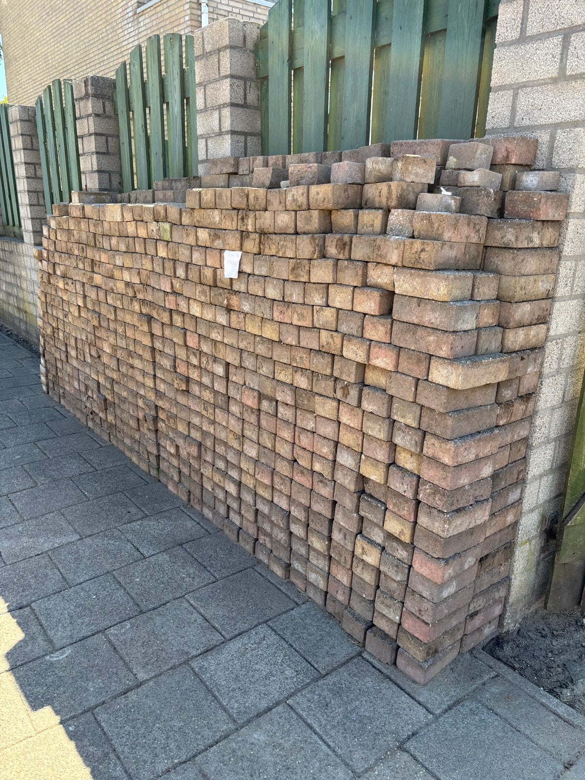 Klinkers gratis!, Tuin en Terras, Ophalen, Gebruikt, Klinkers, 10 m² of meer