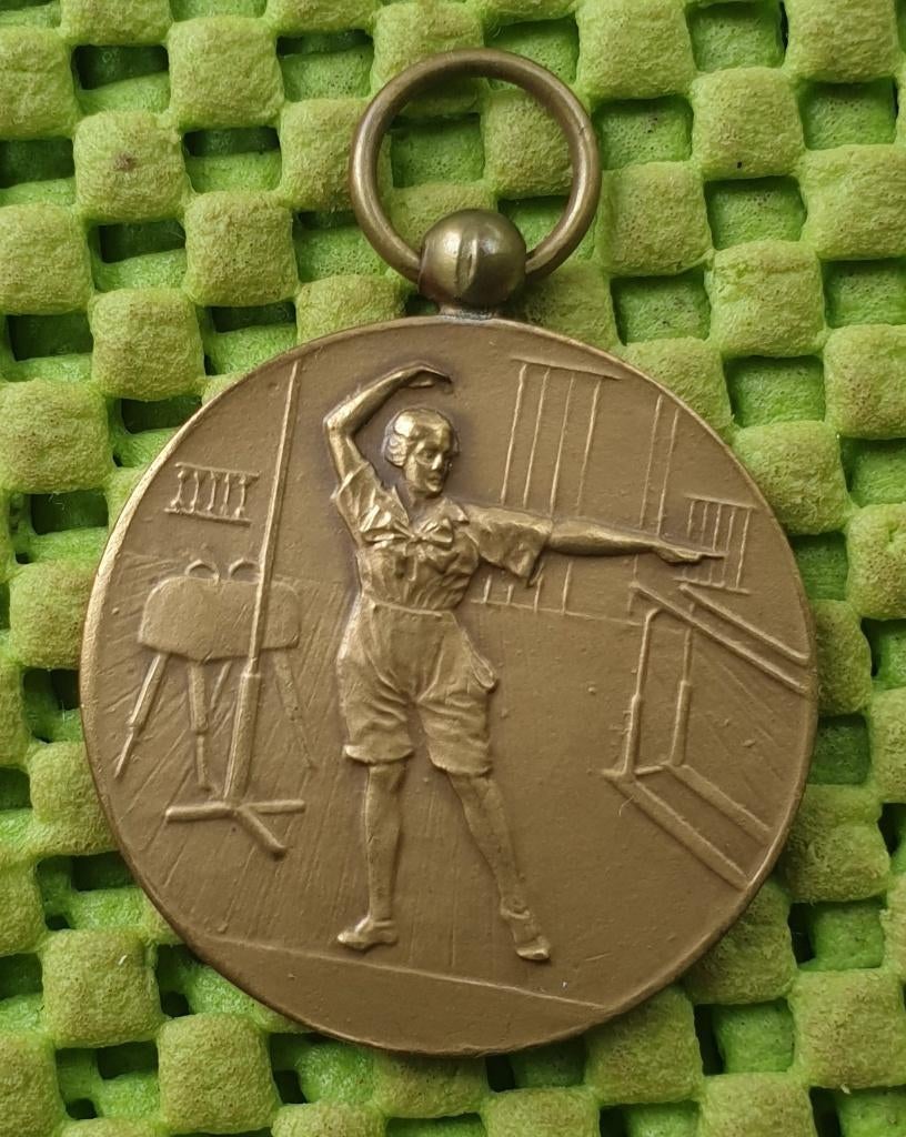 T.T.K. / H.B.G. (Twentsche Turnkring) Almelo 1938, Postzegels en Munten, Penningen en Medailles, Ophalen of Verzenden, Overige materialen