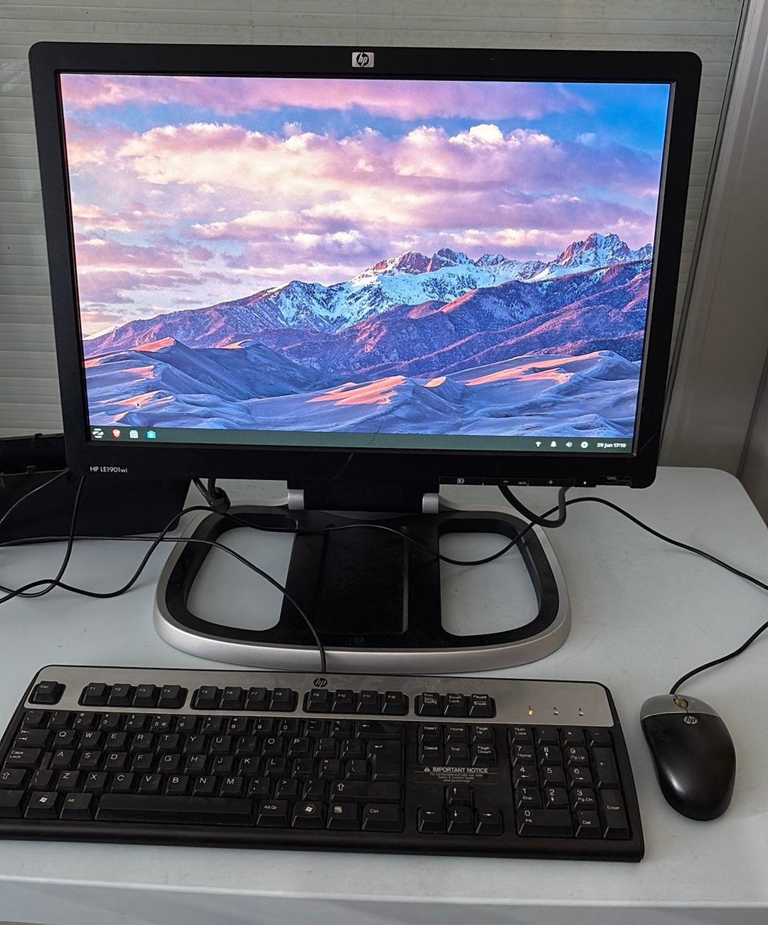 HP computer (desktop) compleet met 240 Gb opslag, Computers en Software, Desktop Pc's, Ophalen, Gebruikt