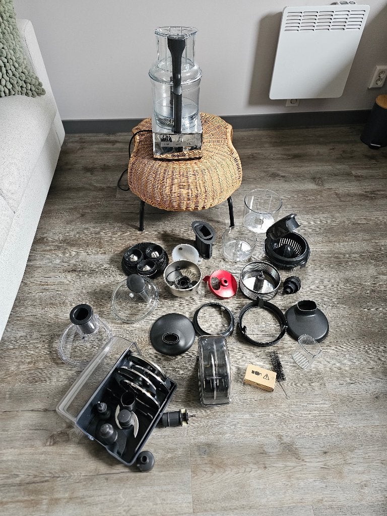 Magimix foodprocessor 5200 XL, Witgoed en Apparatuur, 3 tot 4 liter, Ophalen, Zo goed als nieuw, 2 snelheden